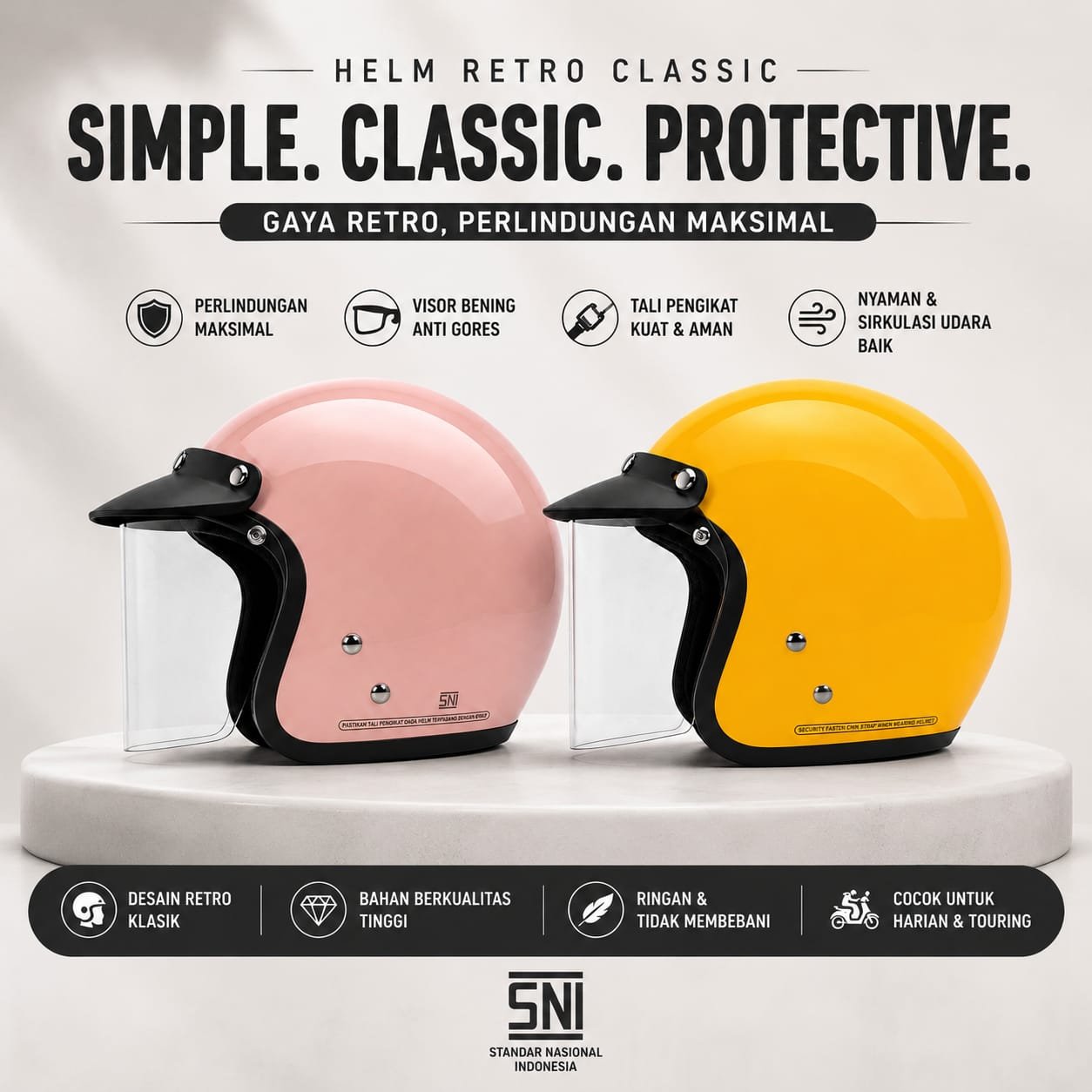 Helm Bogo Kuning - Foto 2